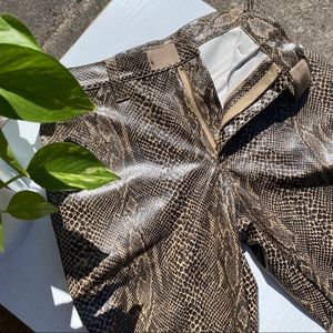 Faux Snake Skin Pants